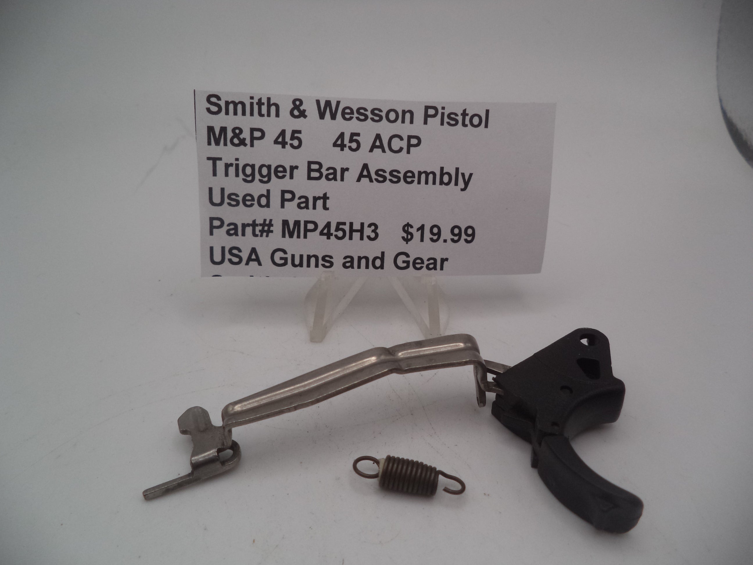 Smith & Wesson M&P .45 ACP Trigger Bar Assembly - Used OEM Part (Part #MP45H3)