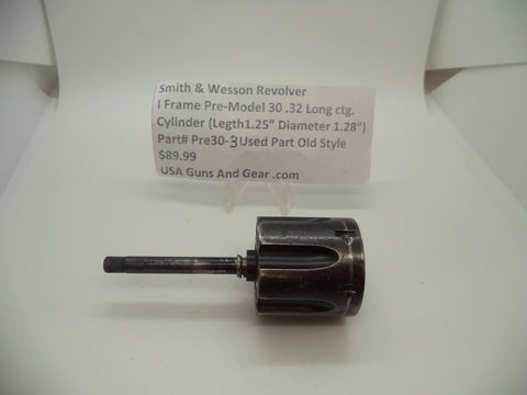 Smith and Wesson I Frame Pre Model 30 Cylinder Blue Used .32 Long ctg. Pre30-3