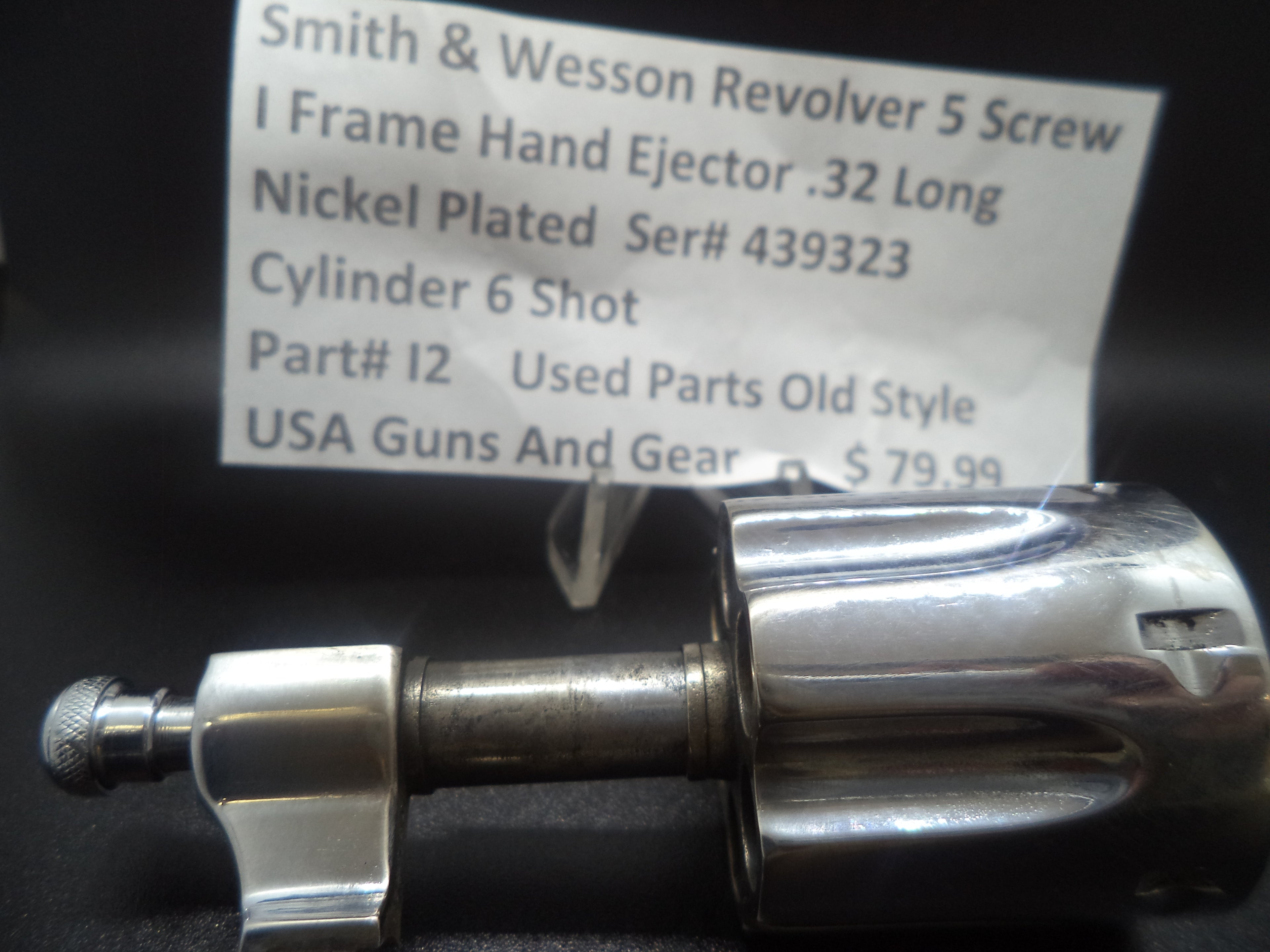 l2 S&W Rev. 5 Screw l Frame Hand Ejec.  .32 Long Cylinder 6 Shot  (used old style)