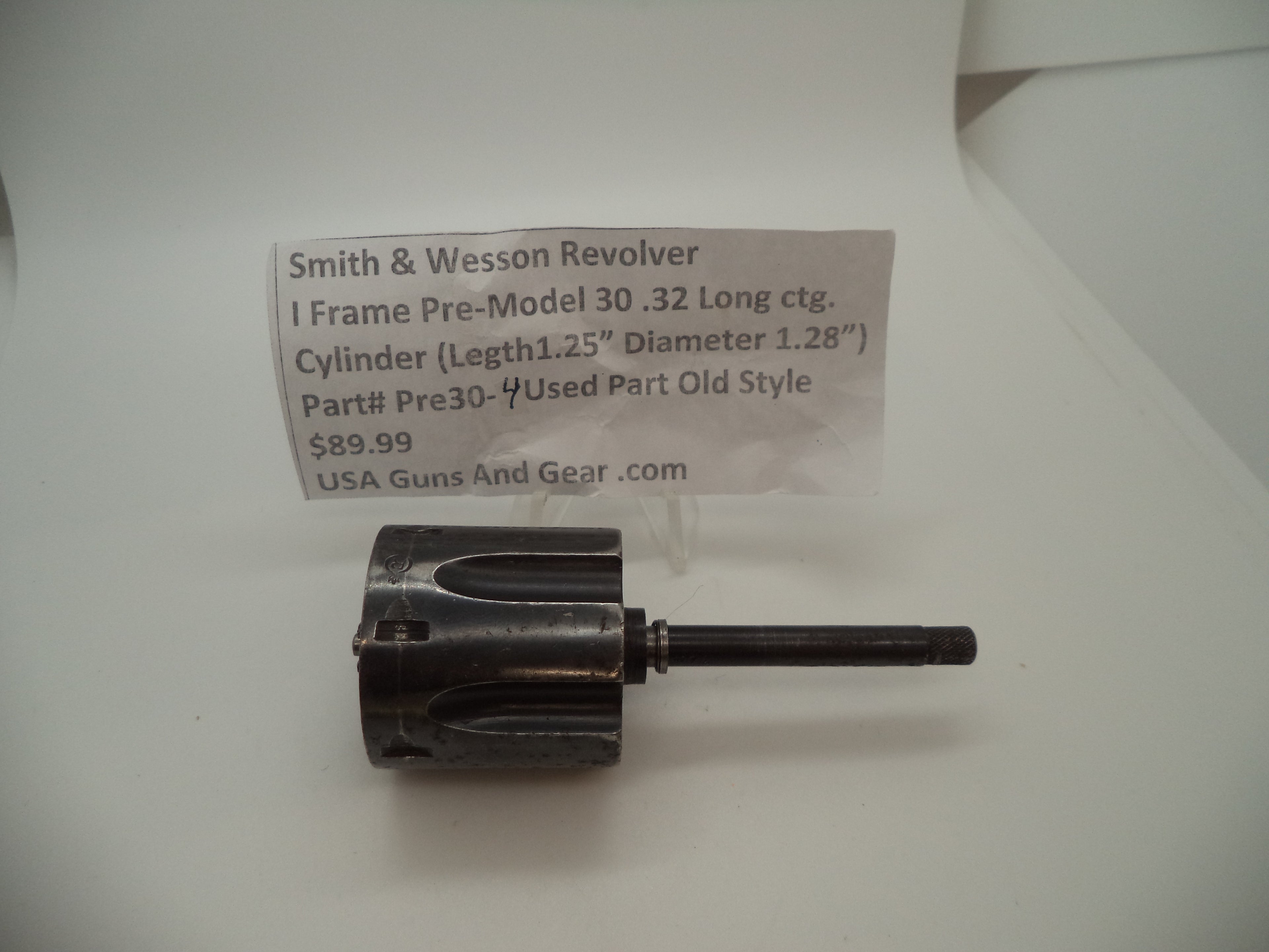 Smith and Wesson I Frame Pre Model 30 Cylinder Blue Used .32 Long ctg. Pre30-4