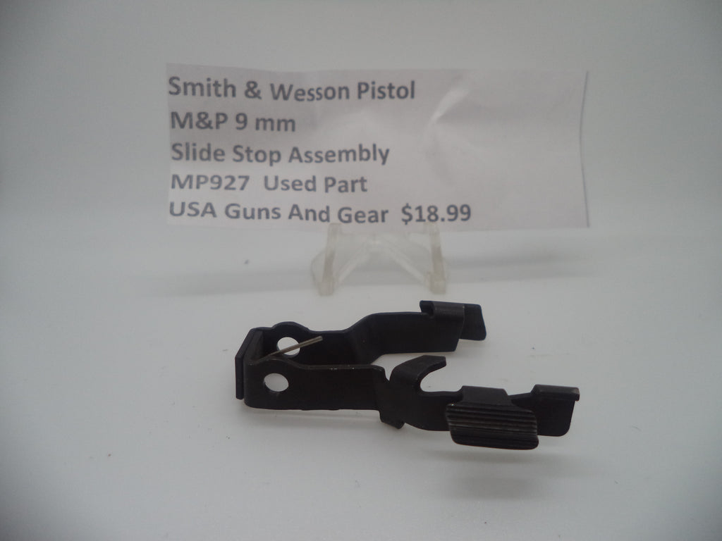 Smith & Wesson Pistol M&P 9mm SLIDE STOP ASSEMBLY Used Part MP927