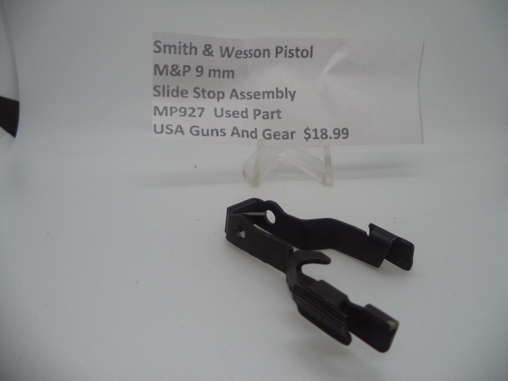 Smith & Wesson Pistol M&P 9mm SLIDE STOP ASSEMBLY Used Part MP927