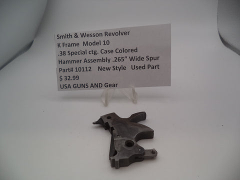 10112A Smith & Wesson K Frame Model 10 Used .265" Wide Spur Hammer Assy .38 Special