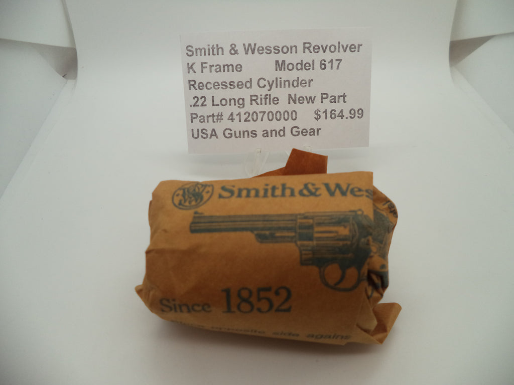 Smith & Wesson K Frame Model 617 Cylinder 6-Shot .22 LR Stainless Steel - 412070000