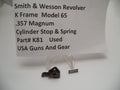 K81E Smith & Wesson K Frame Model 65 Cylinder Stop & Spring Used .357 Magnum