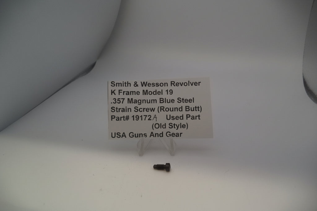 Smith and Wesson Revolver K Frame Model 19 .357 Magnum Strain Screw (Round Butt) 19172A