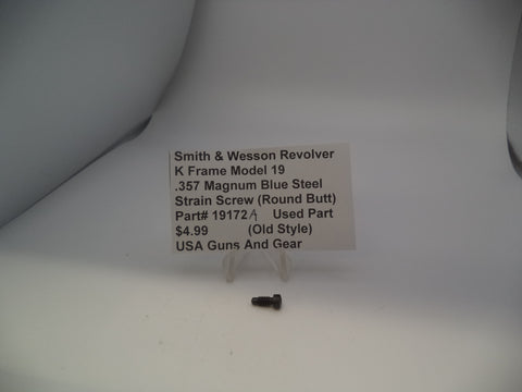 Smith and Wesson Revolver K Frame Model 19 .357 Magnum Strain Screw (Round Butt) 19172A