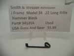 34120A Smith & Wesson J Frame Model 34 Used Hammer Block .22 Long Rifle