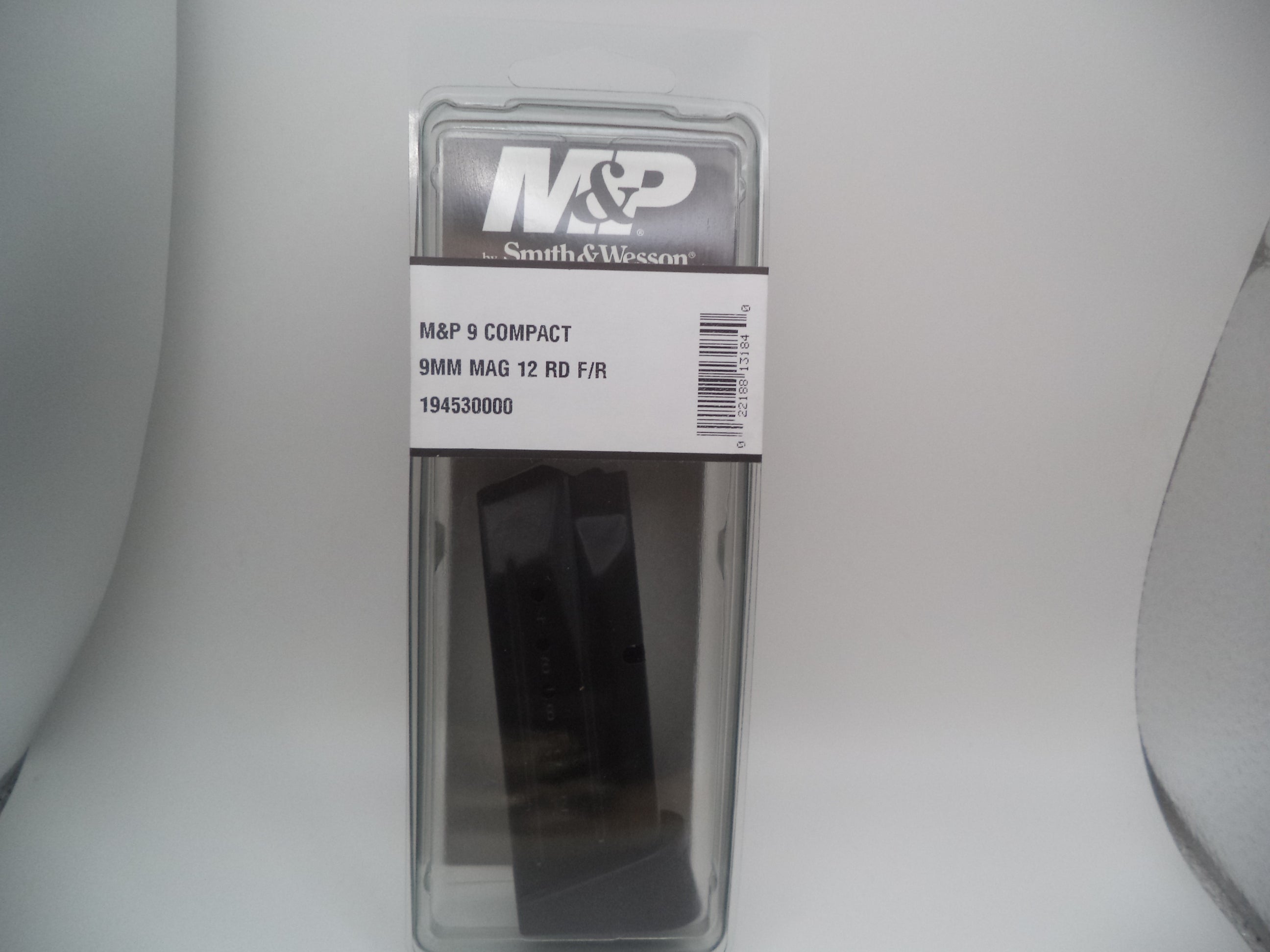 Smith & Wesson M&P 9mm Compact 12rd Finger Rest Magazine - 194530000