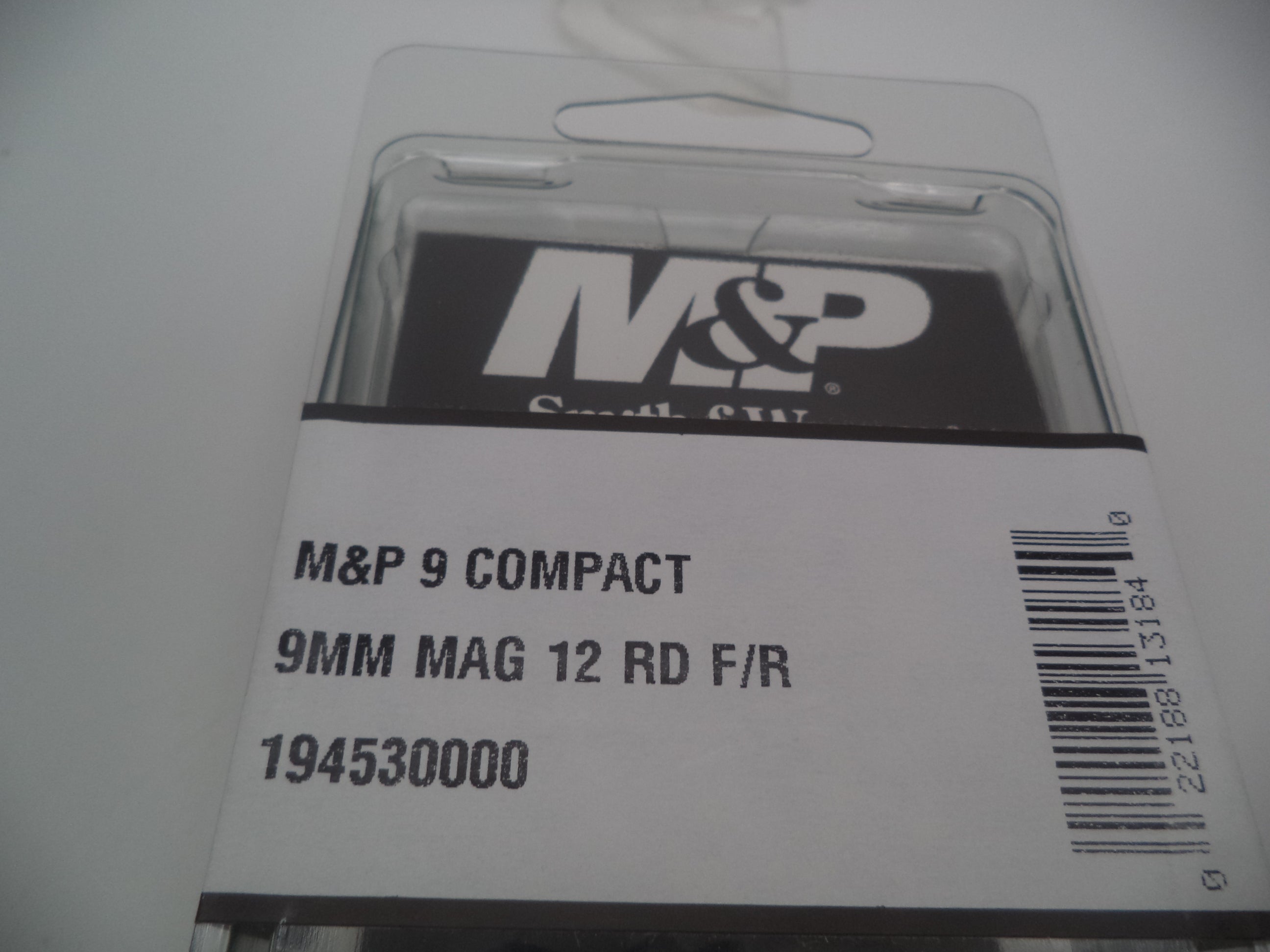 Smith & Wesson M&P 9mm Compact 12rd Finger Rest Magazine - 194530000