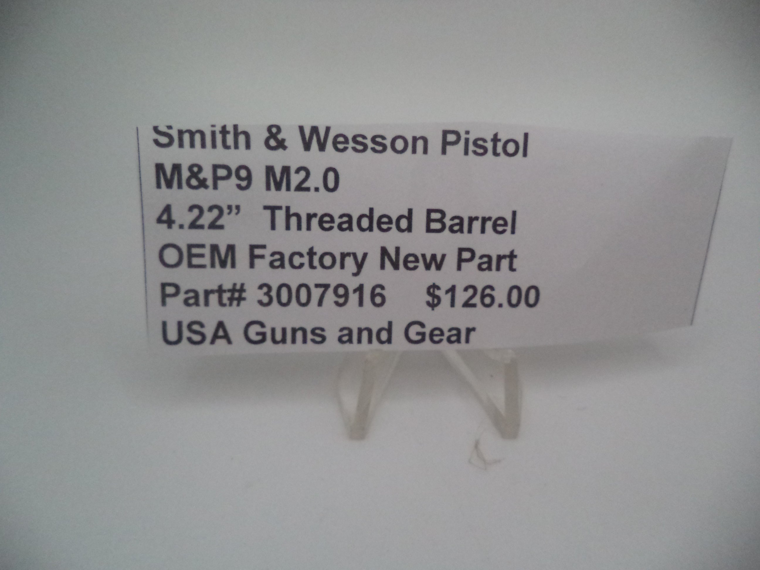 Smith & Wesson M&P 9 M2.0 4.22" Threaded Barrel 3007916