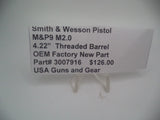 3007916 Smith & Wesson M&P9  M2.0 4.22" Threaded Barrel New Part