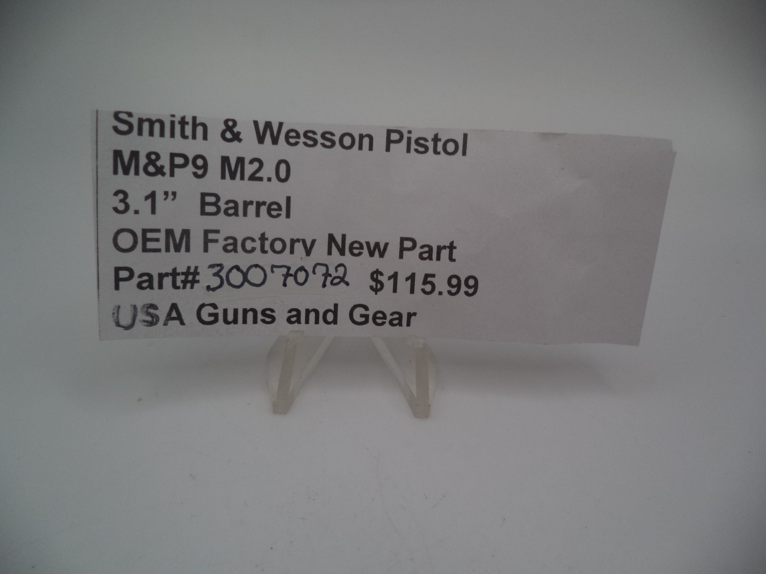 Smith & Wesson M&P9 Shield M2.0 3.1" Barrel 9mm 3007072