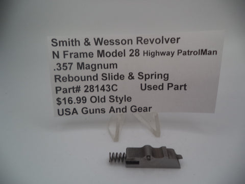 28143C Smith & Wesson N Frame Model 28 Rebound Slide Assembly & Spring Highway Patrolman Used