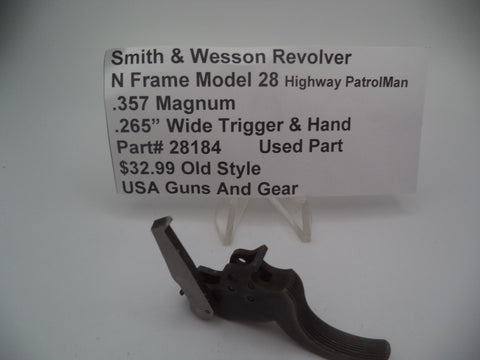 28184 Smith & Wesson N Frame Model 28 Trigger .265" Wide .357 Magnum Highway Patrolman Used
