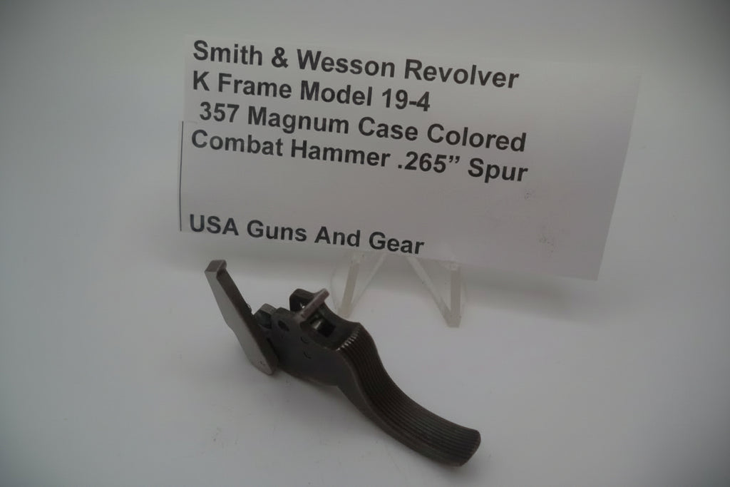 Smith & Wesson K Frame Model 19-4  .357 Magnum Case Colored Combat Hammer with .