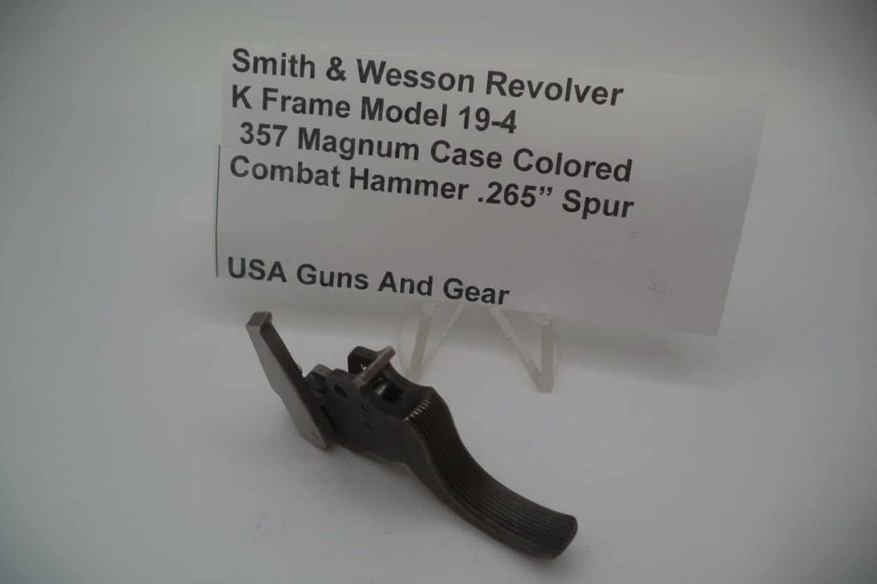 Smith & Wesson K Frame Model 19-4  .357 Magnum Case Colored Combat Hammer with .