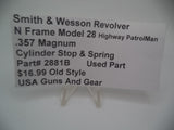 2881B Smith & Wesson N Frame Model 28 Cylinder Stop & Spring .357 Magnum
