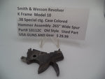 10112C Smith & Wesson Revolver K Frame Model 10 .38 Special Case Colored Hammer Assembly .265 Wide Spur Used