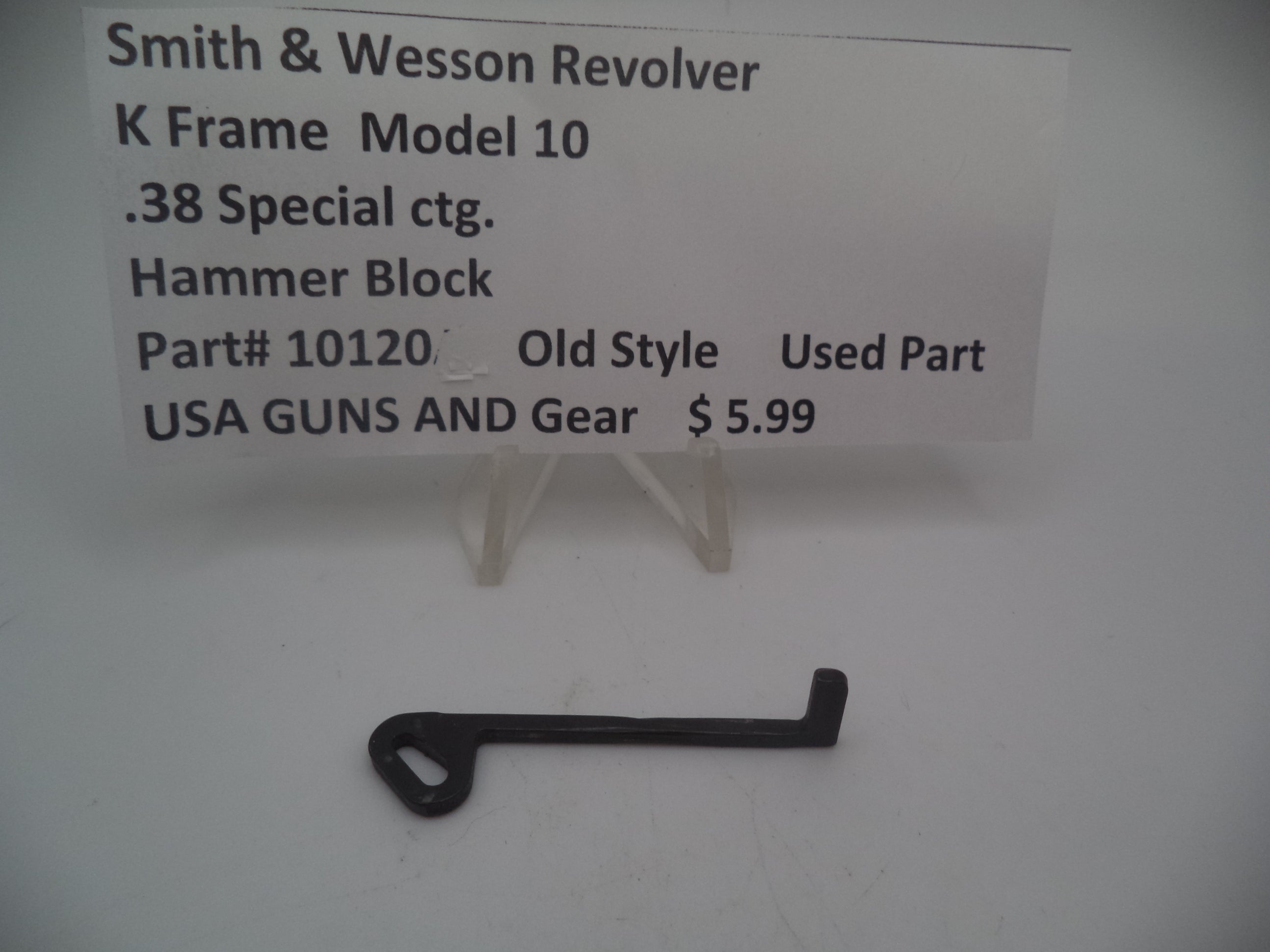 Smith & Wesson K Frame Model 10 Hammer Block - .38 Special - 10120