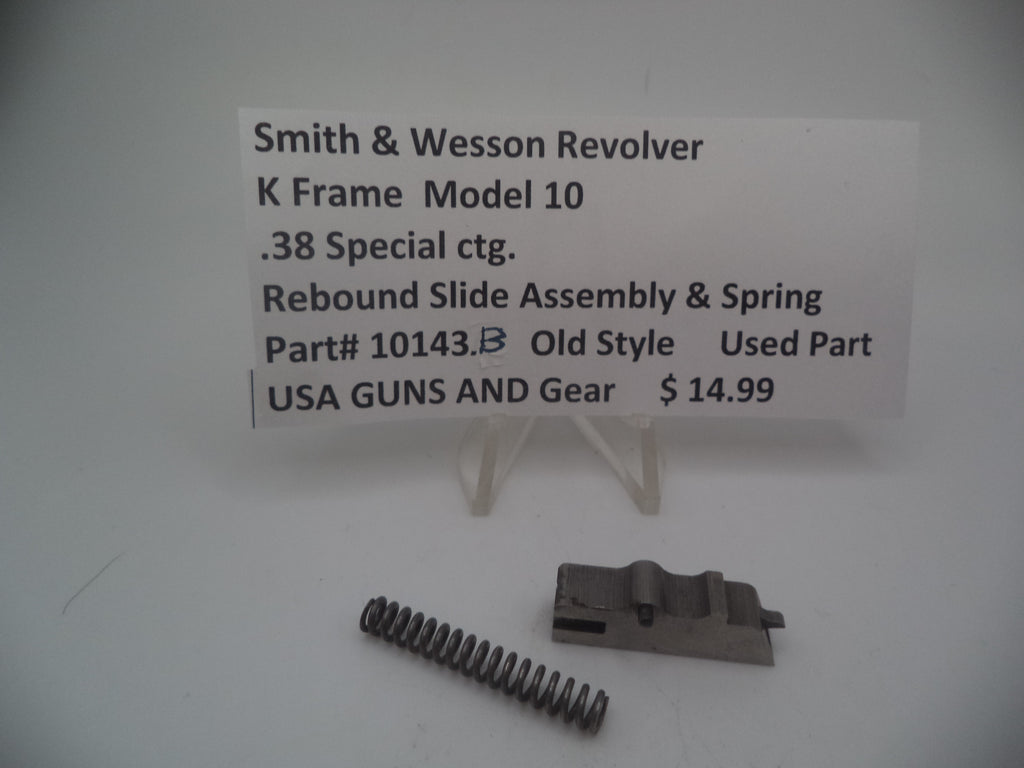 Smith & Wesson K Frame Model 10 Rebound Slide & Spring | .38 Special | 10143A
