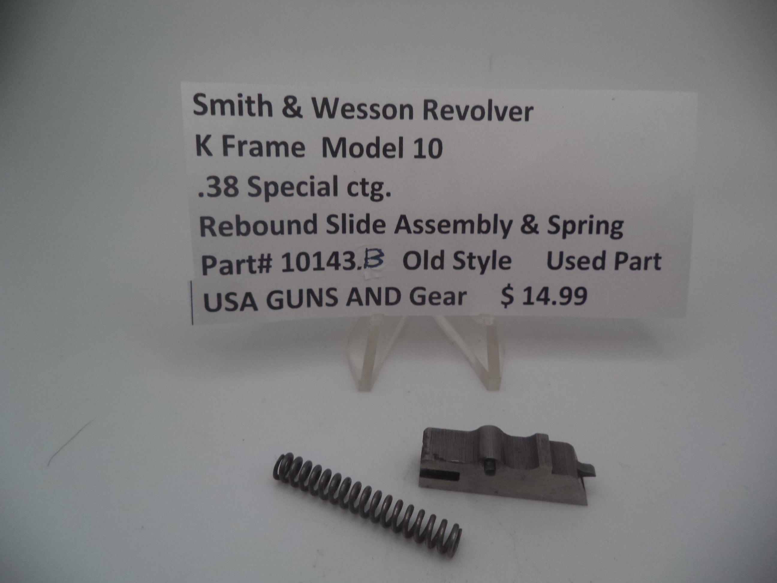 Smith & Wesson K Frame Model 10 Rebound Slide & Spring | .38 Special | 10143A