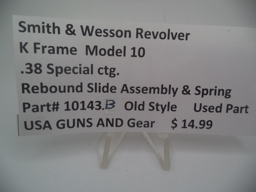 Smith & Wesson K Frame Model 10 Rebound Slide & Spring | .38 Special | 10143A