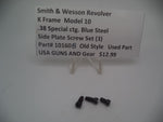 10160B Smith and Wesson K Frame Model 10 Used .38 Special ctg. Side Plate Screw Set of 3  Old Style