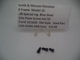 10160B Smith and Wesson K Frame Model 10 Used .38 Special ctg. Side Plate Screw Set of 3  Old Style