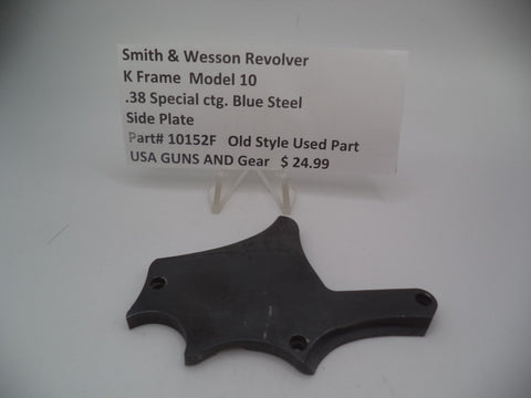 10152F Smith and Wesson Revolver K Frame Model 10 .38 Special ctg. Side Plate Blue Steel