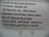 1076 Smith and Wesson Revolver K Frame Model 10 .38 Special ctg. Cylinder Assembly Yoke 6 Shot