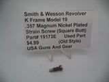 19173E Smith and Wesson K Frame Model 19 .357 Magnum Nickel Plated Strain Screw