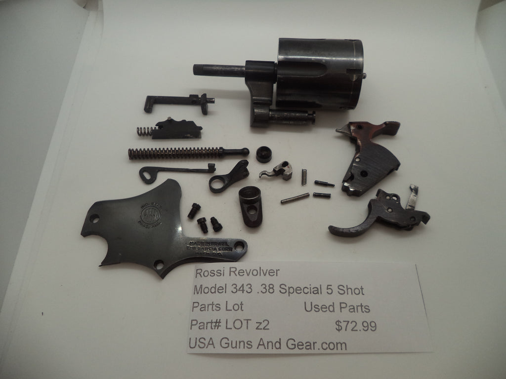 Lot Z2 Rossi Revolver Model 343 Used 5 Shot .38 Special Parts Lot