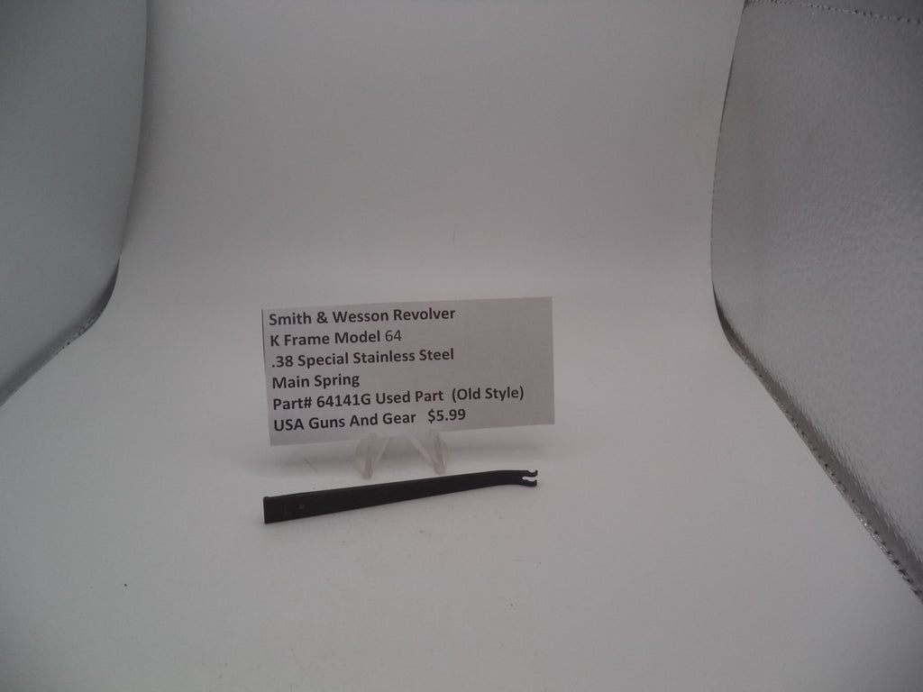 64141G Smith and Wesson K Frame Model 64 .38 SPL Stainless Steel Main Spring