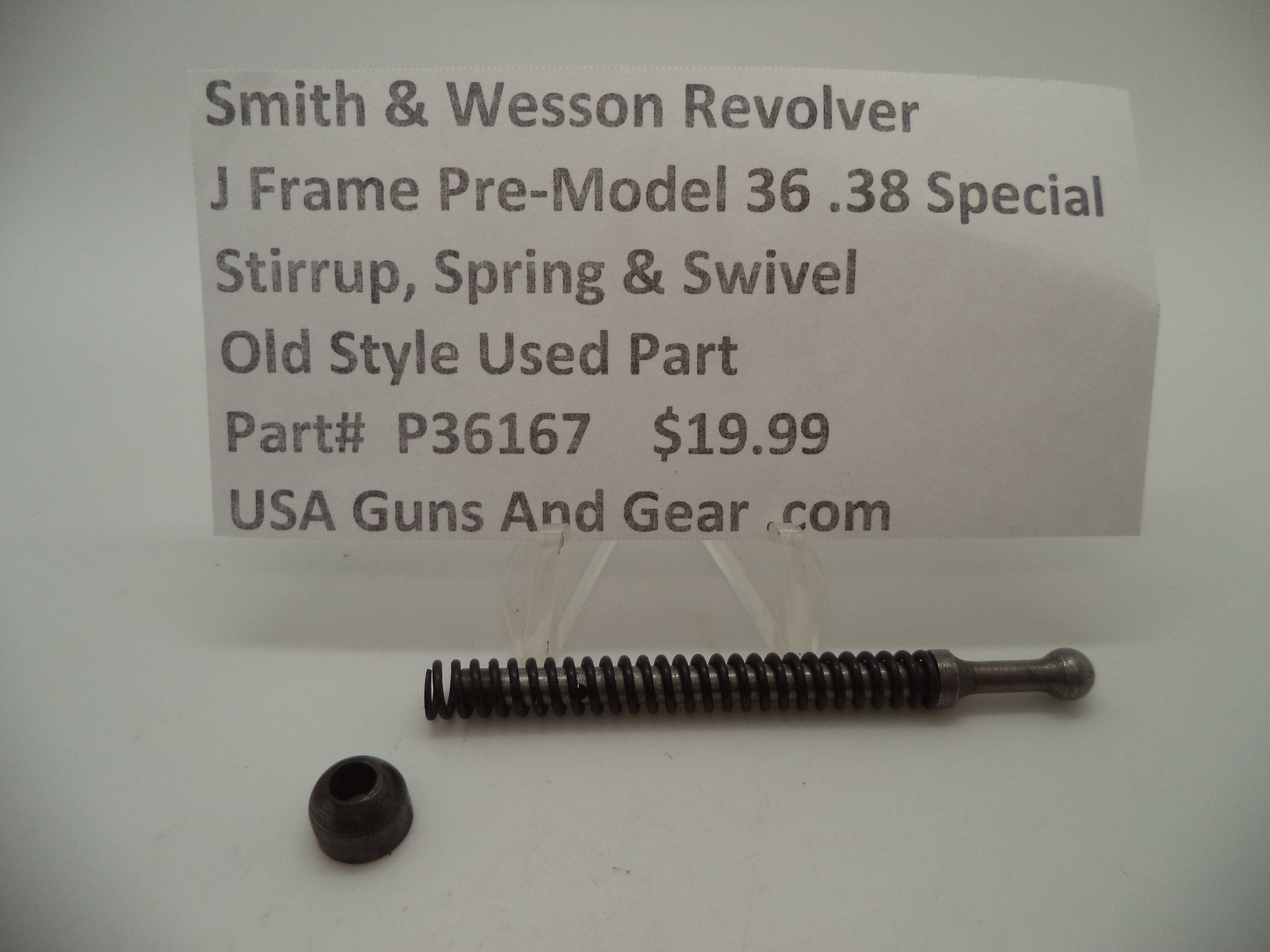 P36167 Smith & Wesson J Frame Model Pre 36 Stirrup Swivel & Spring .38 Special