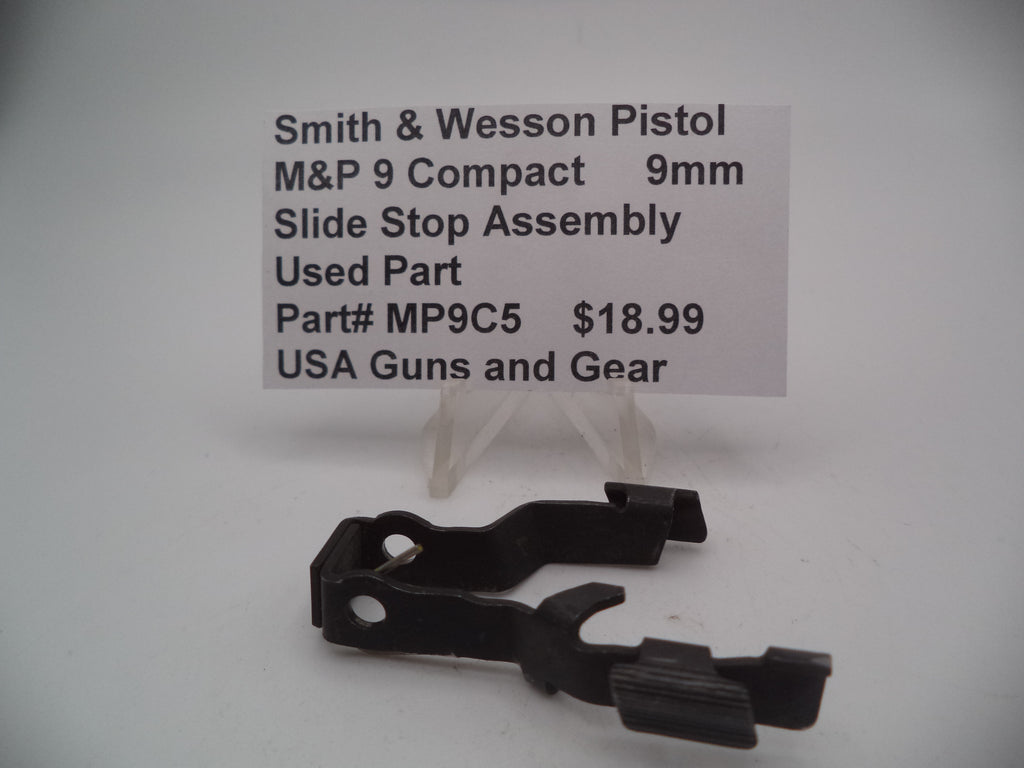 Smith & Wesson Pistol M&P 9 Compact 9mm Slide Stop Assembly Used MP9C5