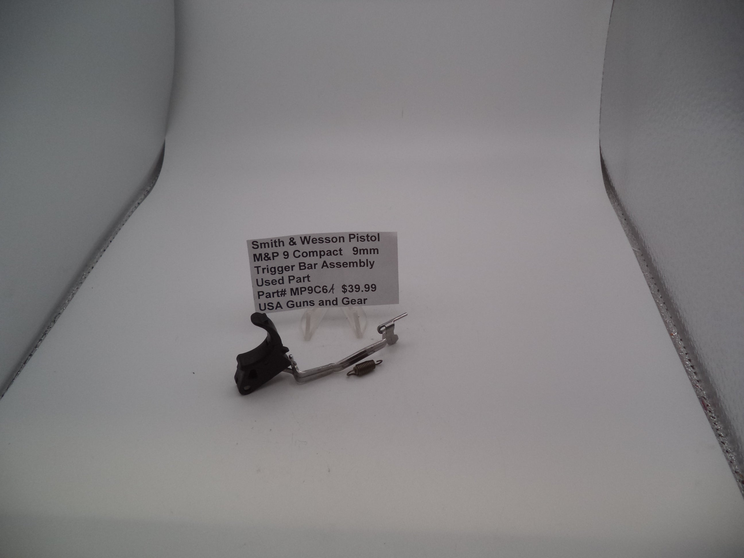 MP9C6A Smith & Wesson Pistol M&P 9 Compact 9mm Trigger Bar Assembly Used