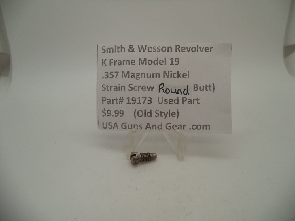 Smith & Wesson K Frame Strain Screw - Used OEM Part - Round Butt - .357 Magnum - Model 19 - 19173