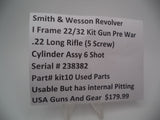 Kit10 Smith & Wesson I Frame Pre Model  22/32 Kit Gun .22 LR Cylinder Assembly 6 Shot Used Part