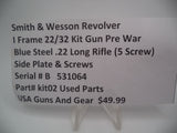 Kit02 Smith & Wesson I Frame Pre Model  22/32 Kit Gun .22 LR Side Plate & Screws Used Part