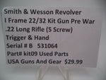 Kit09 Smith & Wesson I Frame Pre Model  22/32 Kit Gun .22 LR Trigger & Hand Used Part