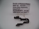 MP45F3  Smith & Wesson Pistol M&P 45 Slide Stop Assembly Used Part .45 ACP