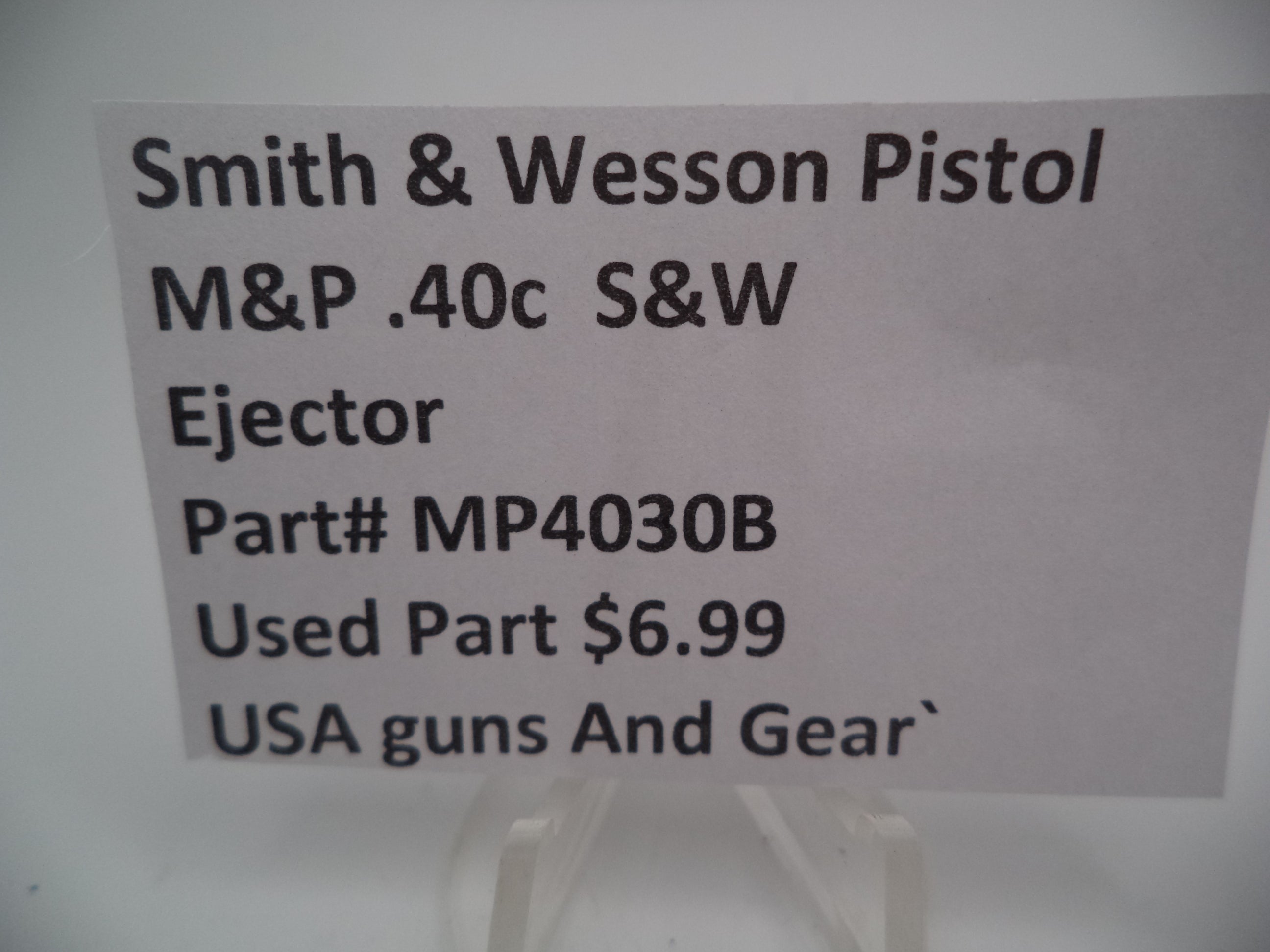 MP4030B Smith & Wesson Pistol M&P Ejector Used .40c  S&W