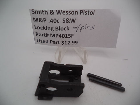 MP4015F Smith & Wesson Pistol M&P Locking Block w/Pins Used Part .40 S&W