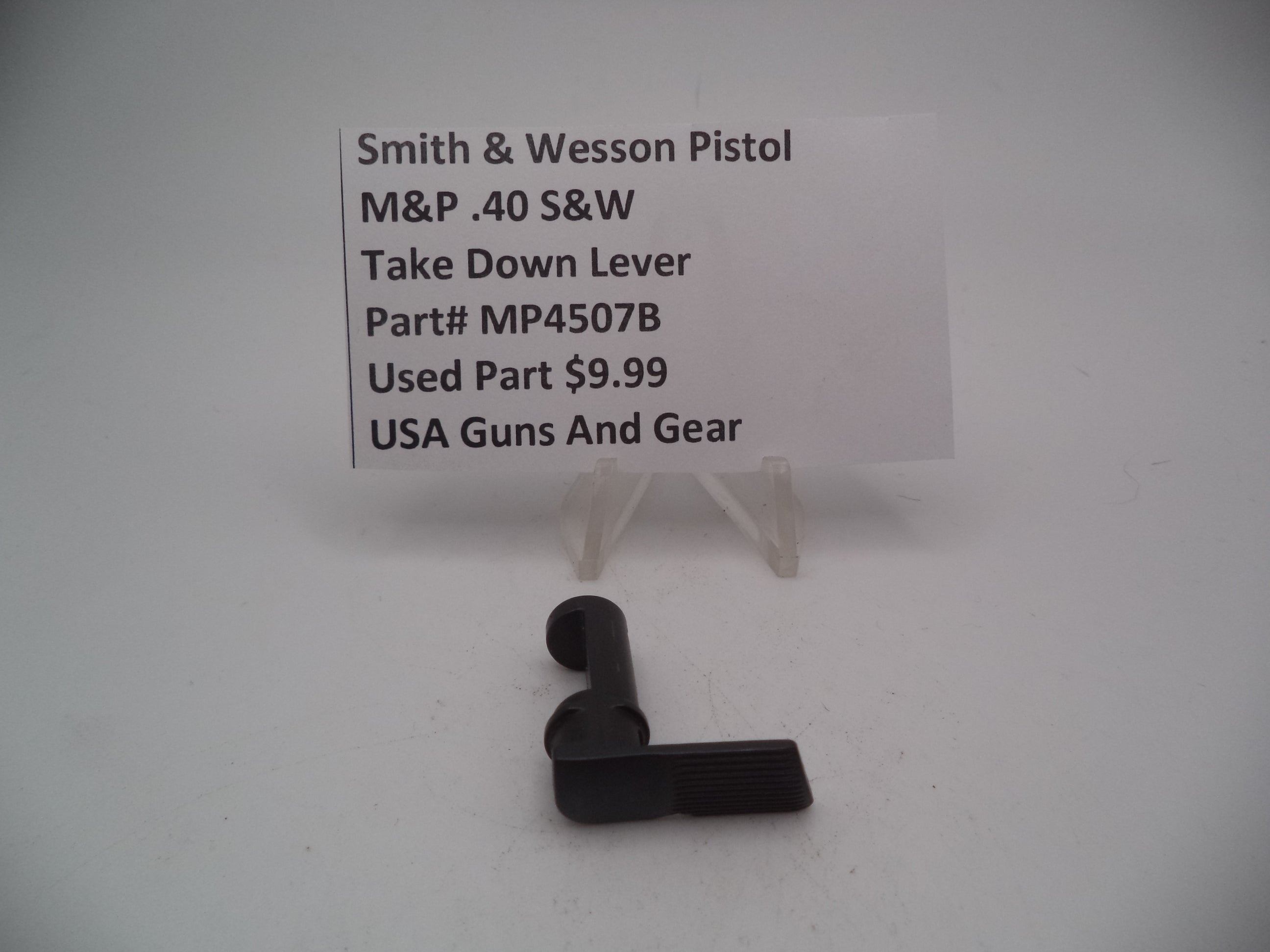 MP4507B Smith & Wesson Pistol M&P 45 Take Down Lever Used Part .2.0 S&W