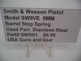 SW9H1 Smith & Wesson Pistol Model SW9VE 9 MM Barrel Stop Spring Used