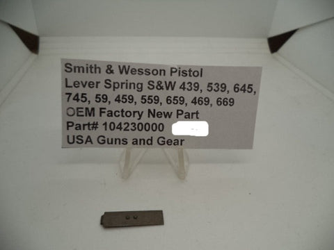 104230000 Lever Spring S&W 439, 539, 645, 745, 59, 459, 559, 659, 469, 669 New