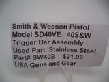 SW40B  Smith & Wesson Pistol SD40VE  40 S&W Trigger Bar Assembly Used Part