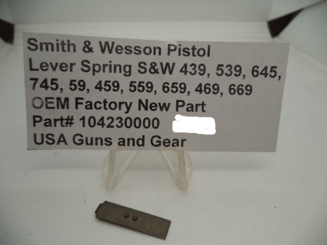 104230000 Lever Spring S&W 439, 539, 645, 745, 59, 459, 559, 659, 469, 669 New
