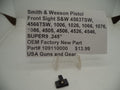 Smith & Wesson Third-Generation Auto Front Sight - .245" Height - Multi-Model Compatibility - 109110000